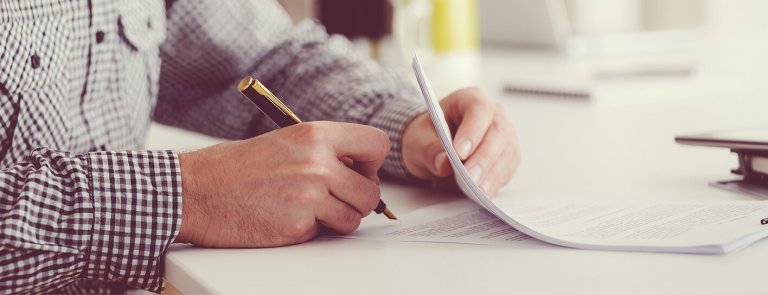 A person signing a contract of employment
