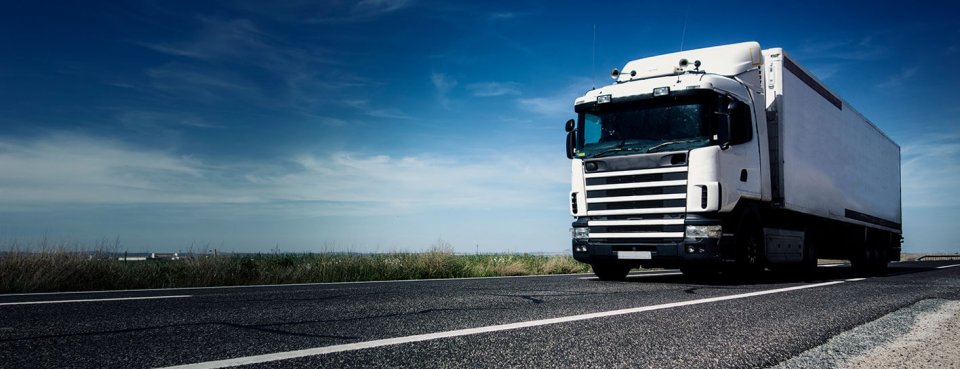 Articulated wagon on a road