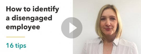 Identifying a disengaged employee