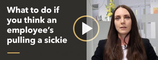 Employees pulling sickies