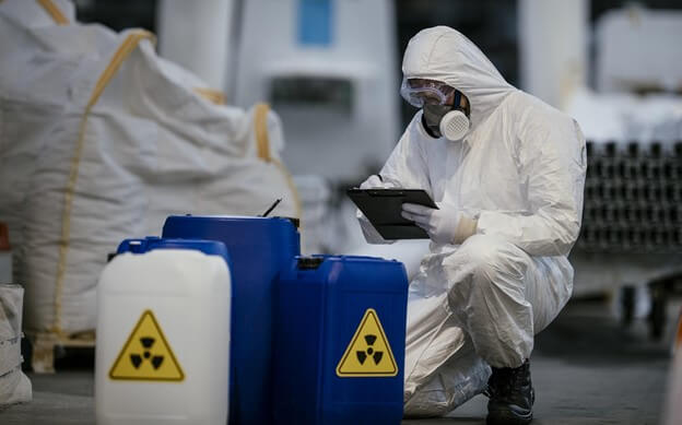 An employee of a company accounting for hazardous substances