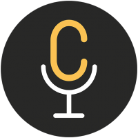 Citation podcast logo is a microphone in a shape of C