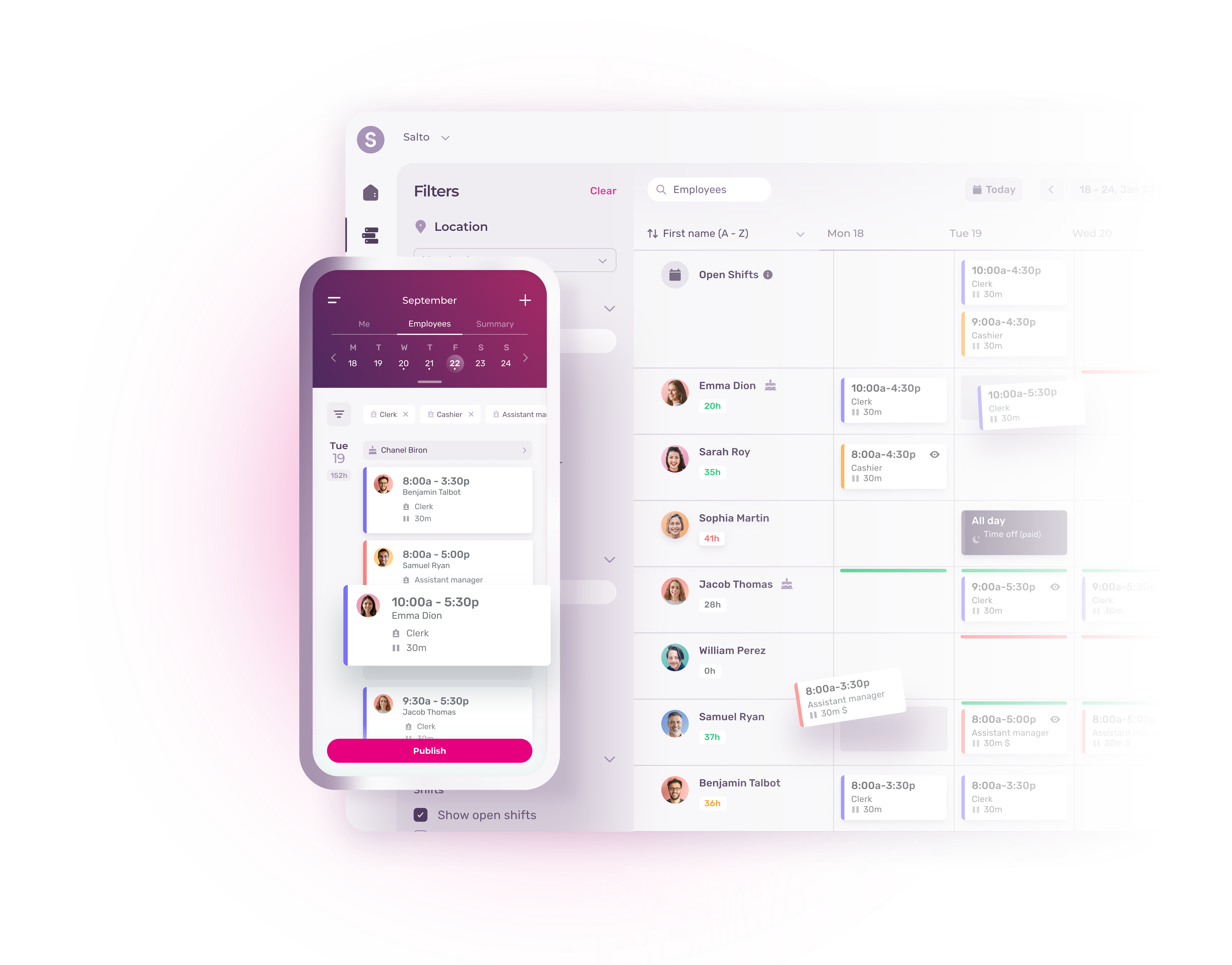 Rotas and workforce management